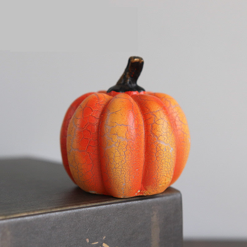 New Halloween Pumpkin Lantern Simulation Pumpkin LED Candle Lamp Resin Luminous Pumpkin Bests Sale
