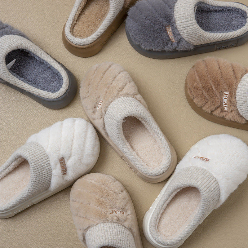 Women's Cotton Slippers Indoor Non-slip Thick-soled Cotton Slippers Cotton Slippers - Bests Sale