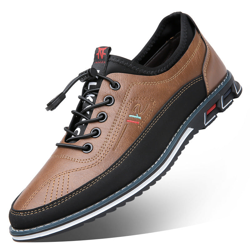 Genuine Leather Sports Comfortable And Non-slip Waterproof Leather Shoes Men's - Bests Sale