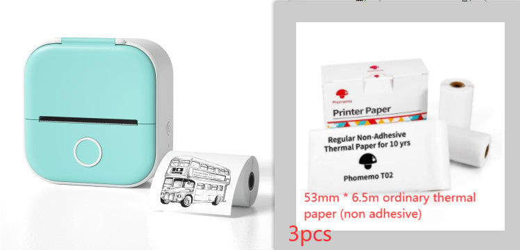 Portable Mini Thermal Label Printer Home Photo Printer Student Wrong Question Printer Bluetooth-compatible Mini Label Printer Price Tag Coffee Jasper