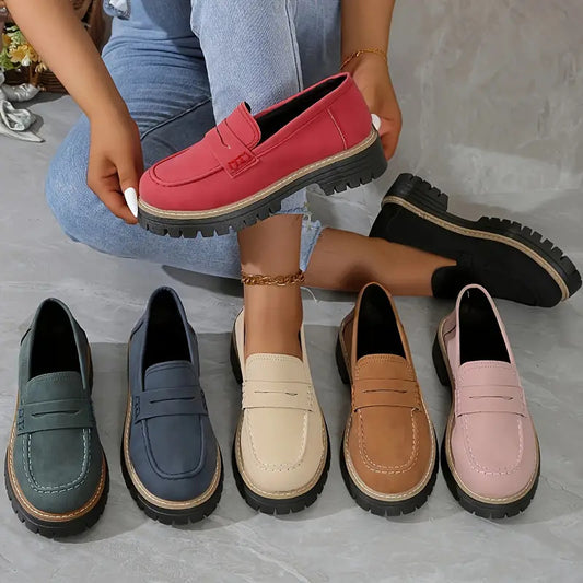 Fashion Casual Matte British Style Women's Shoes - Bests Sale