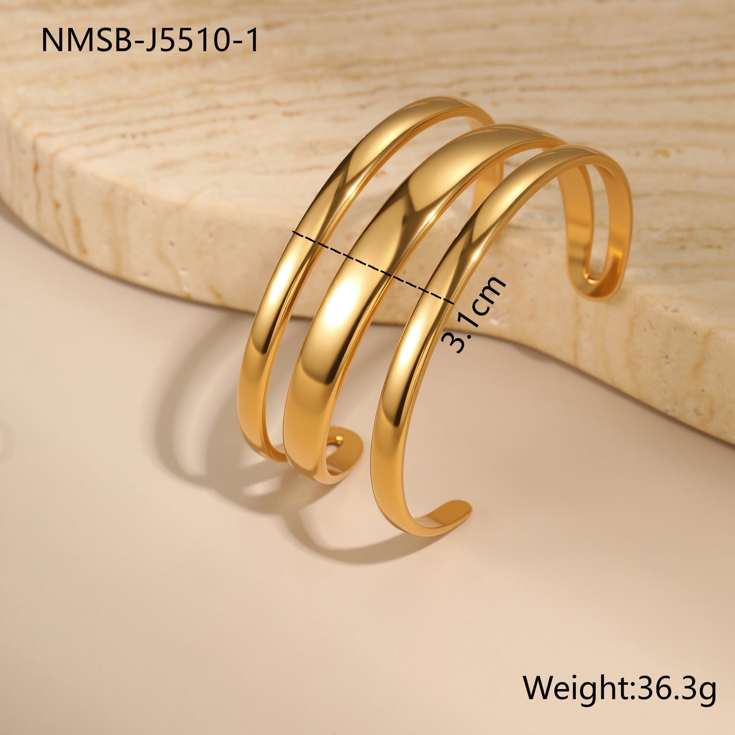 Stainless Steel Simple Opening Bracelet - Bests Sale