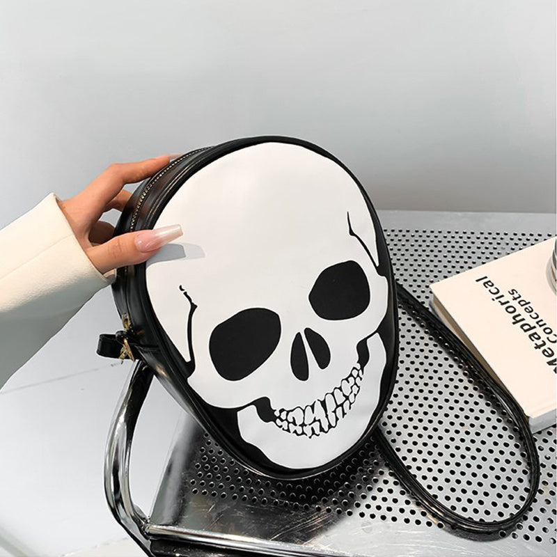 Halloween Skull Shoulder Bag Personality Funny Messenger Bag Kids Couples Outdoor Small Phone Bag For Women Bests Sale