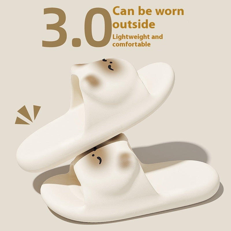 Cartoon Cat Slippers Home Non-slip Floor Bathroom Slipper Summer Bedroom House Shoes - Bests Sale