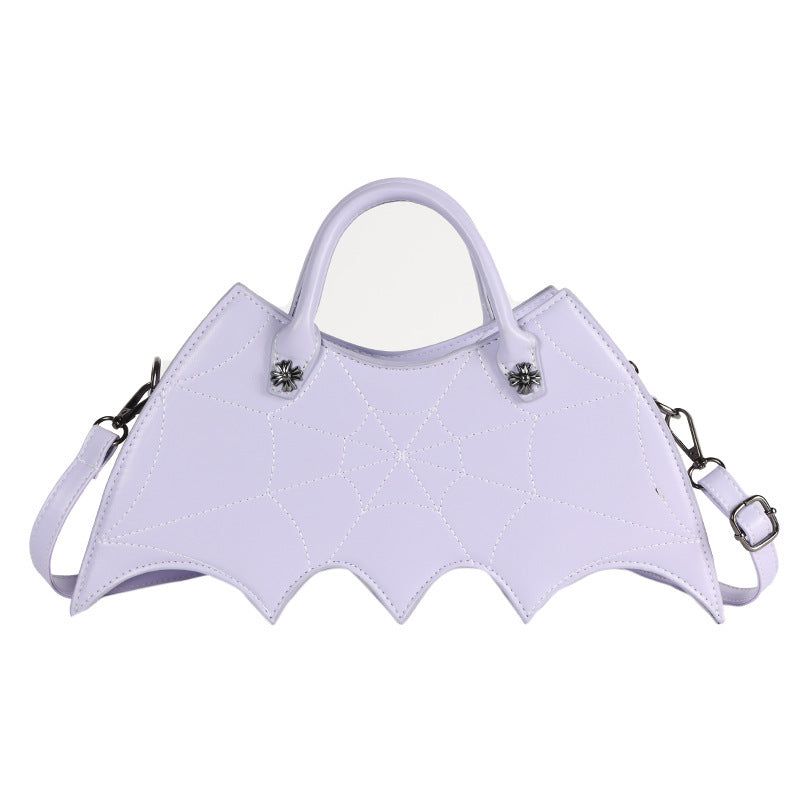 Halloween Spider Web Shape Shoulder Bags Personality Batgirl Tide Pu Handbags Fashoin Messenger Crossbody Bag - Bests Sale