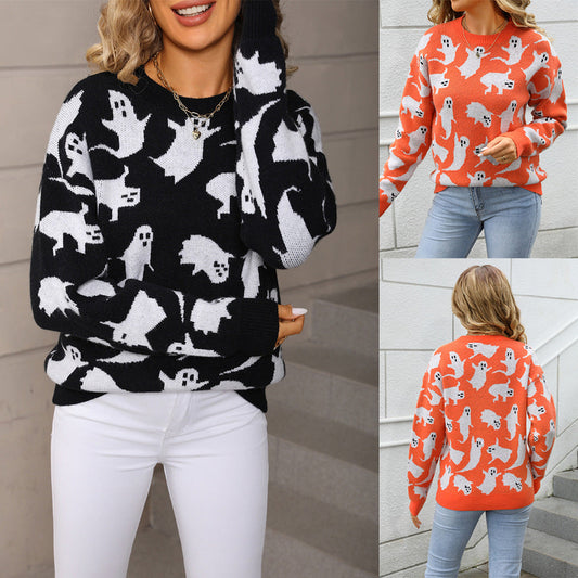 Halloween Sweater Pullover Plus Size Knitwear Bests Sale