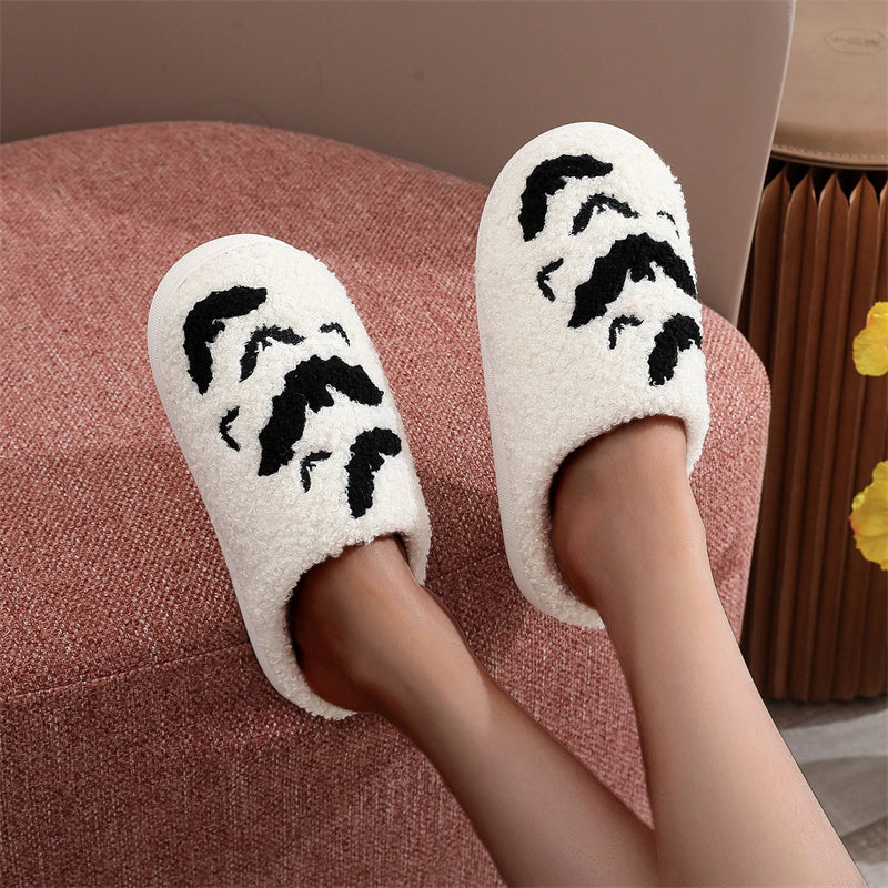 Funny Bat Slipper Halloween Pumpkin Flat Indoor House Shoes For Women Men Soft Plush Cozy Horror Fashion Halloween Gifts Bests Sale