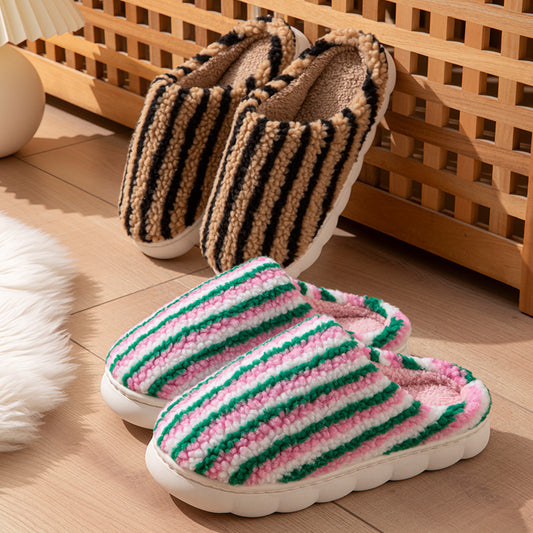 Cotton Slippers Non-slip Warm Platform Cotton Shoes - Bests Sale