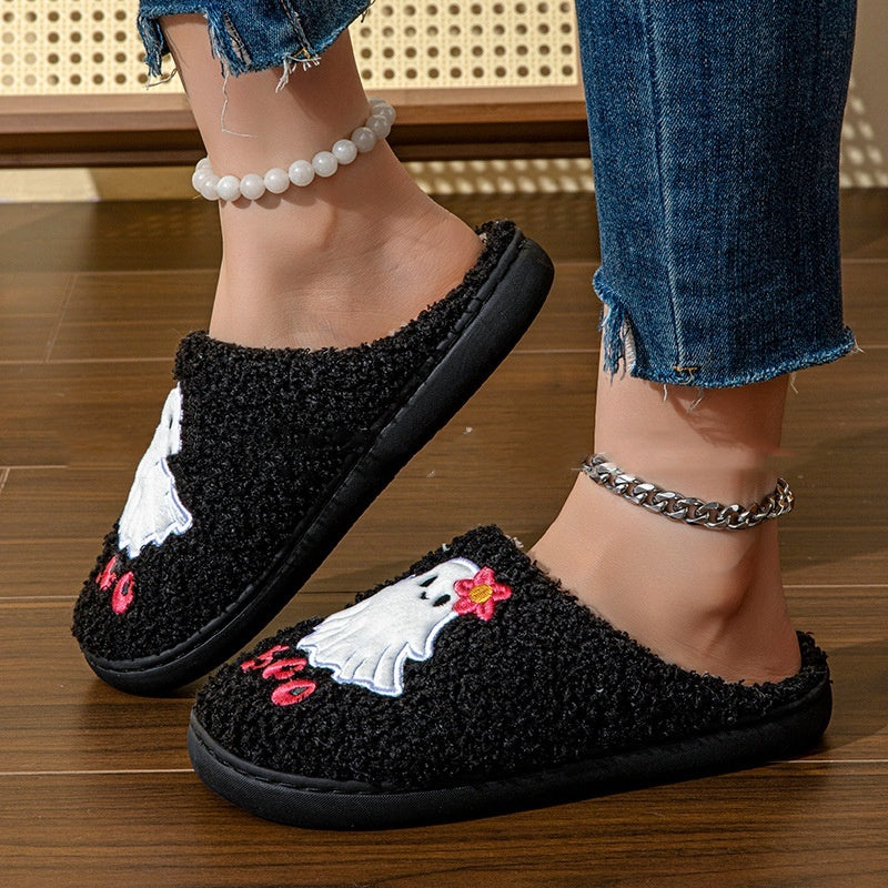 Halloween Home Ghost Cartoon Cotton Slippers - Bests Sale