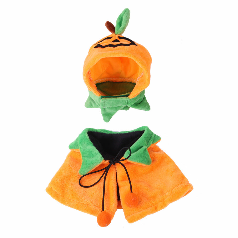 Halloween Pumpkin Double-sided Dog Cloak Cat Halloween Ornaments Bests Sale