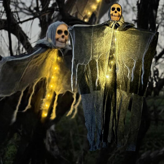 Halloween Decorations Horror Hanging Ghost Skull Skeleton Prop Perfect For Home Outdoor Yard Party Supplies Festival Decorations - Bests Sale