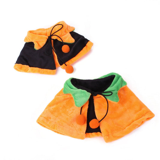 Halloween Pumpkin Double-sided Dog Cloak Cat Halloween Ornaments Bests Sale