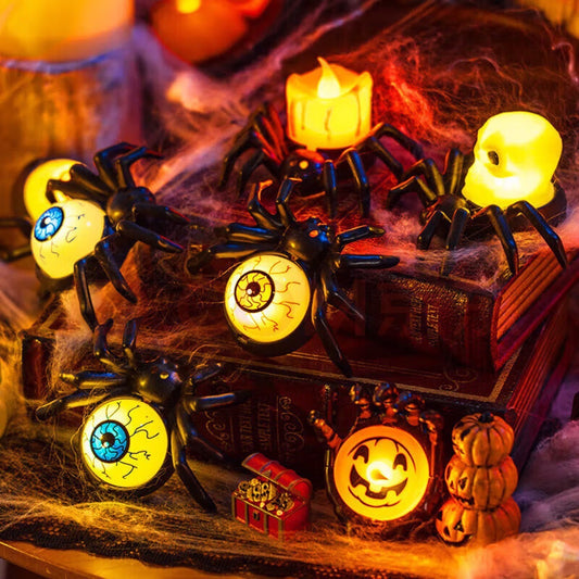 Halloween Pumpkin Spider Candle Light Decoration Props - Bests Sale