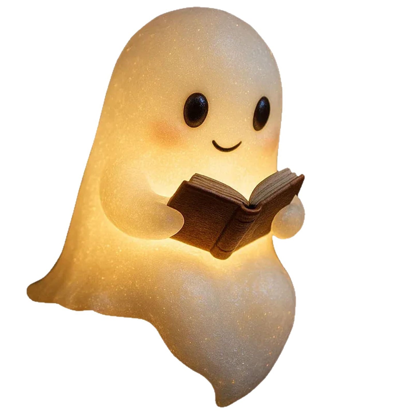 Cute LED Ghost Night Light Children's Nightlight Gift Bedside Sleep Lamp Halloween Decorations Lovely Ghost Lamp Warm Light - Bests Sale