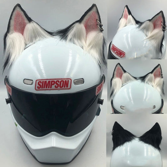 Helmet Ornaments Cat Ears Beast Ears Motorcycle Electric Bike Female - Bests Sale