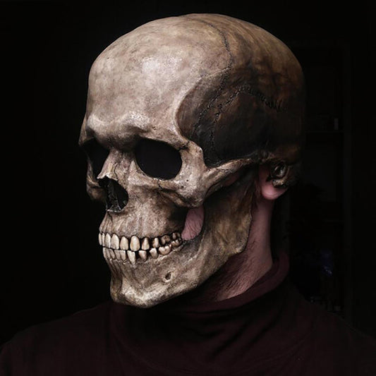 Halloween Movable Mouth Skull Mask Helmet Mouth Movable Skull Full Head Skull Mask Bests Sale