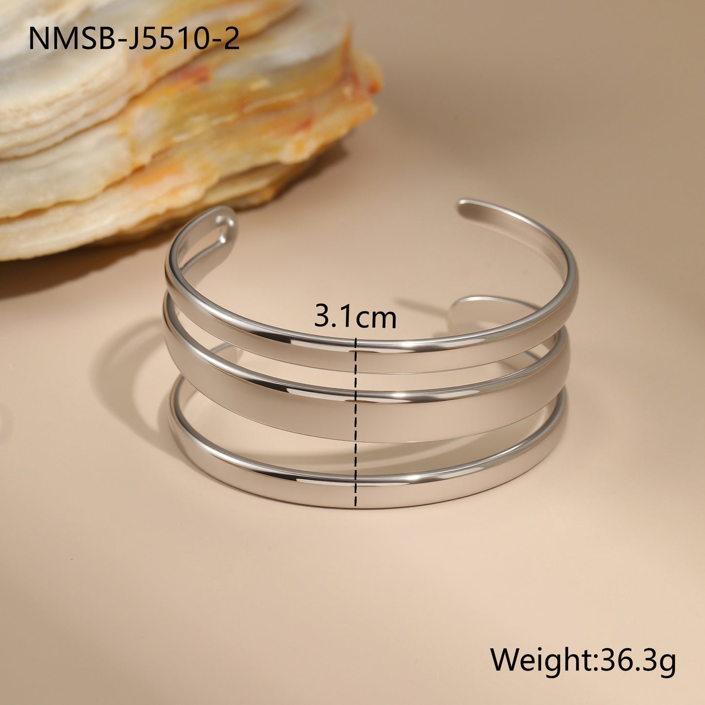 Stainless Steel Simple Opening Bracelet - Bests Sale