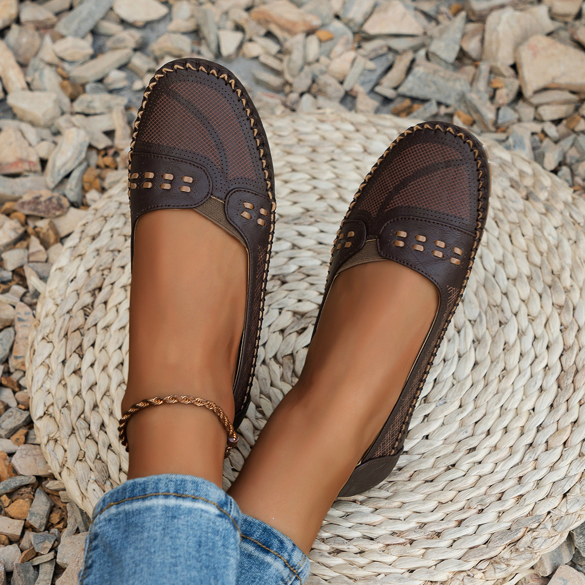 Suture Laser Women's Flat Loafers - Bests Sale