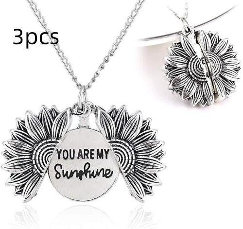 You Are My Sunshine Sunflower Necklace Women Men - Bests Sale