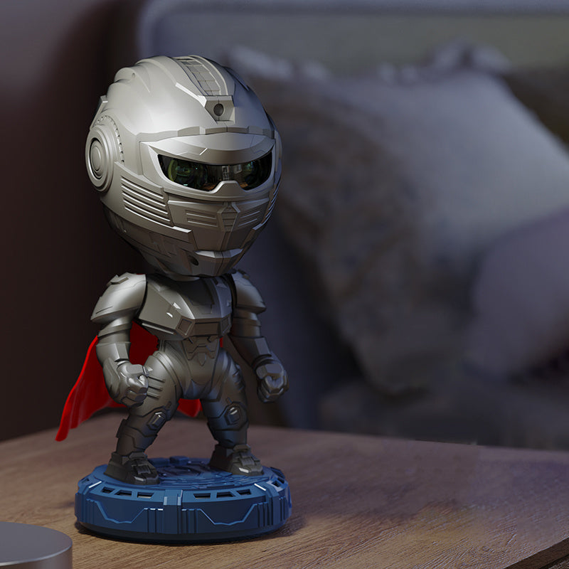 Hot-selling Mecha Samurai Starry Sky Projection Night Light, An Ambient Light That Can Be Customized. It's A Popular Cross-border Product, A Small Night Light For Children's Bedrooms. Coffee Jasper